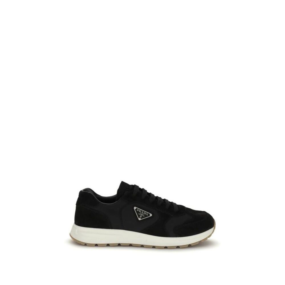 Prada Black Recycled Polyamide Athletic Men's Sneakers - Picture 1 of 4